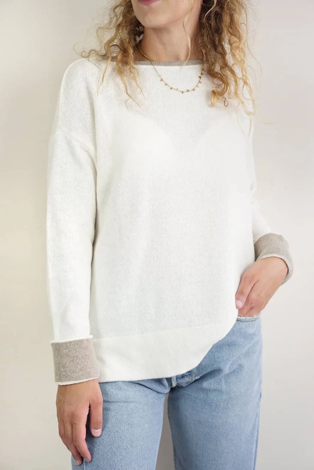 Maglioncini over profili a contrasto | Cashmere Blend