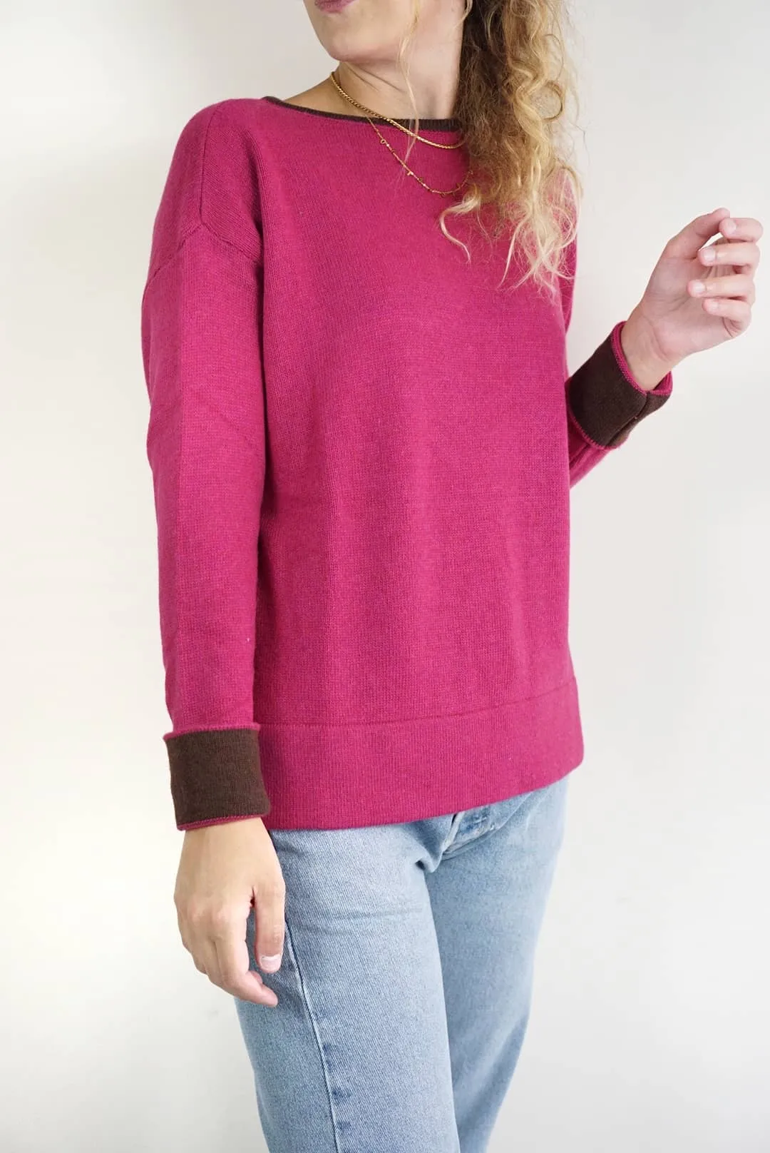 Maglioncini over profili a contrasto | Cashmere Blend