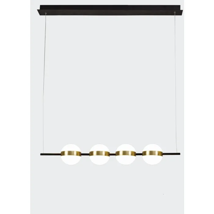 Mantra CUBA Lampadario a sospensione LED Oro, Nero, 1-Luce