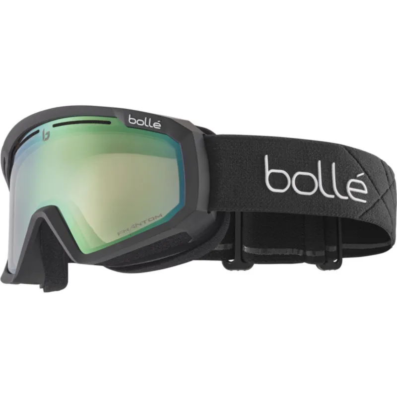 Maschera da sci Bollé Y7 OTG (nero opaco - verde fantasma smeraldo - fotocromatico)