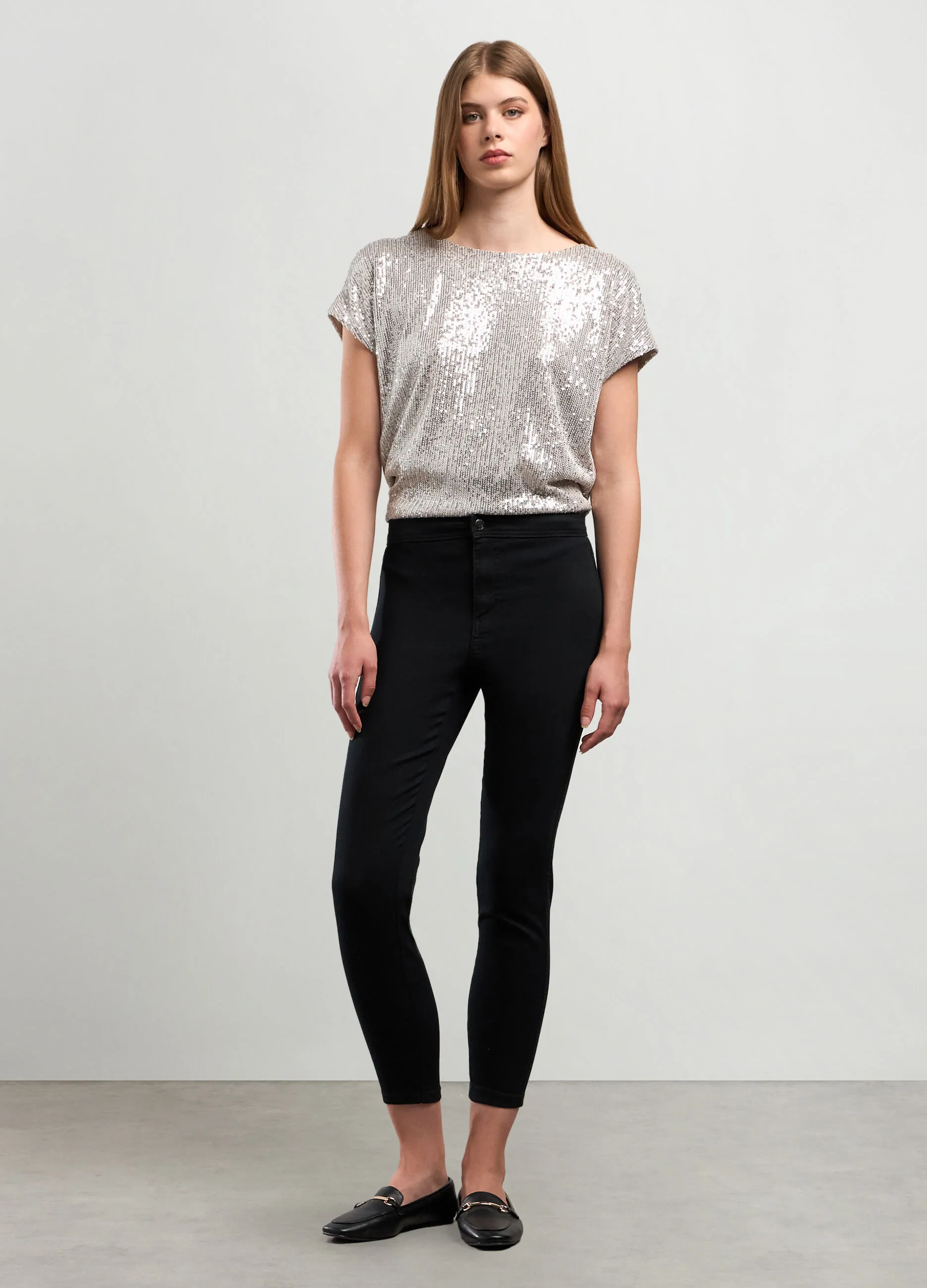 NICE & CHIC  Treggings in misto cotone stretch donna