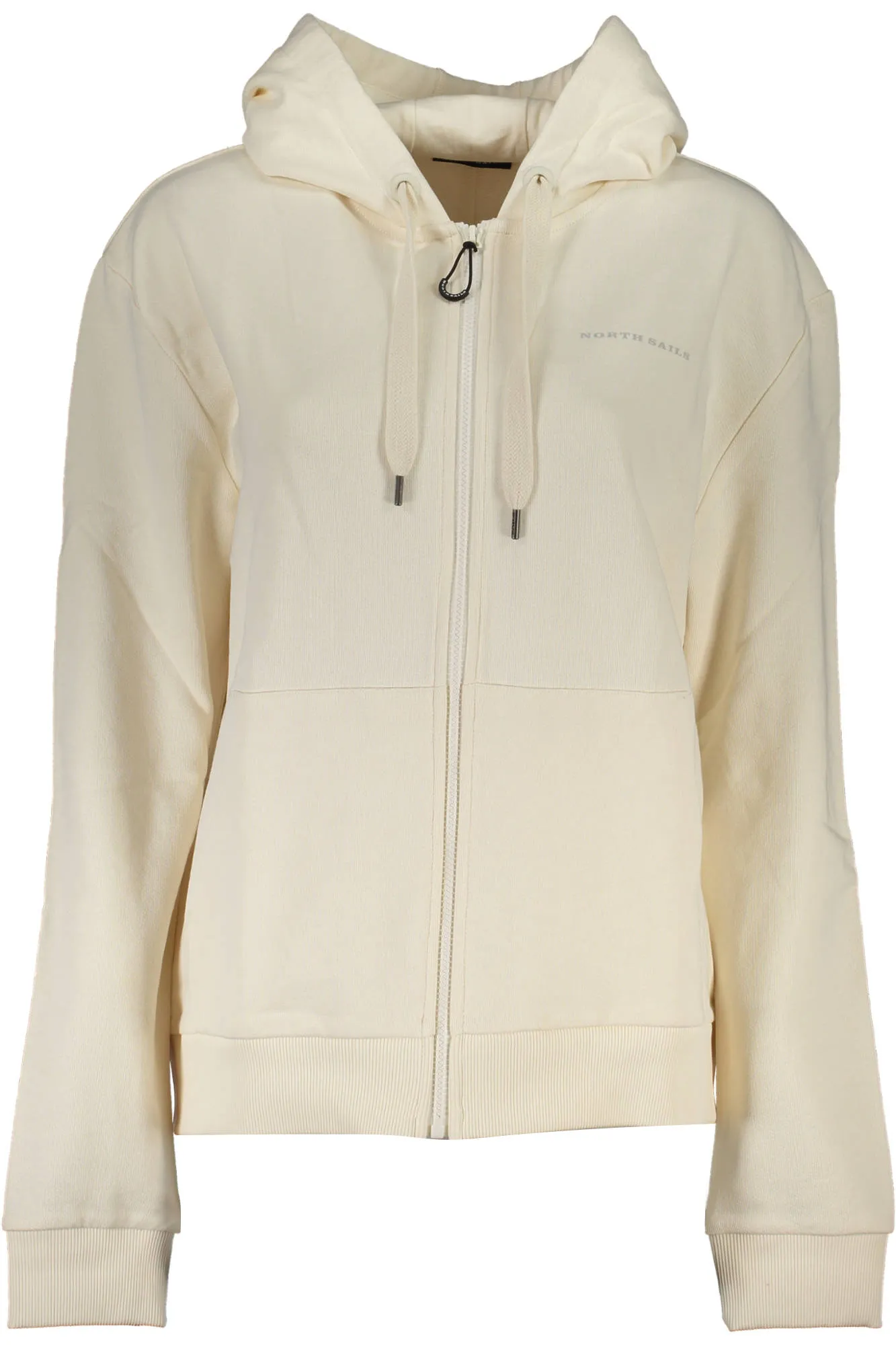 NORTH SAILS FELPA CON ZIP DONNA BIANCO