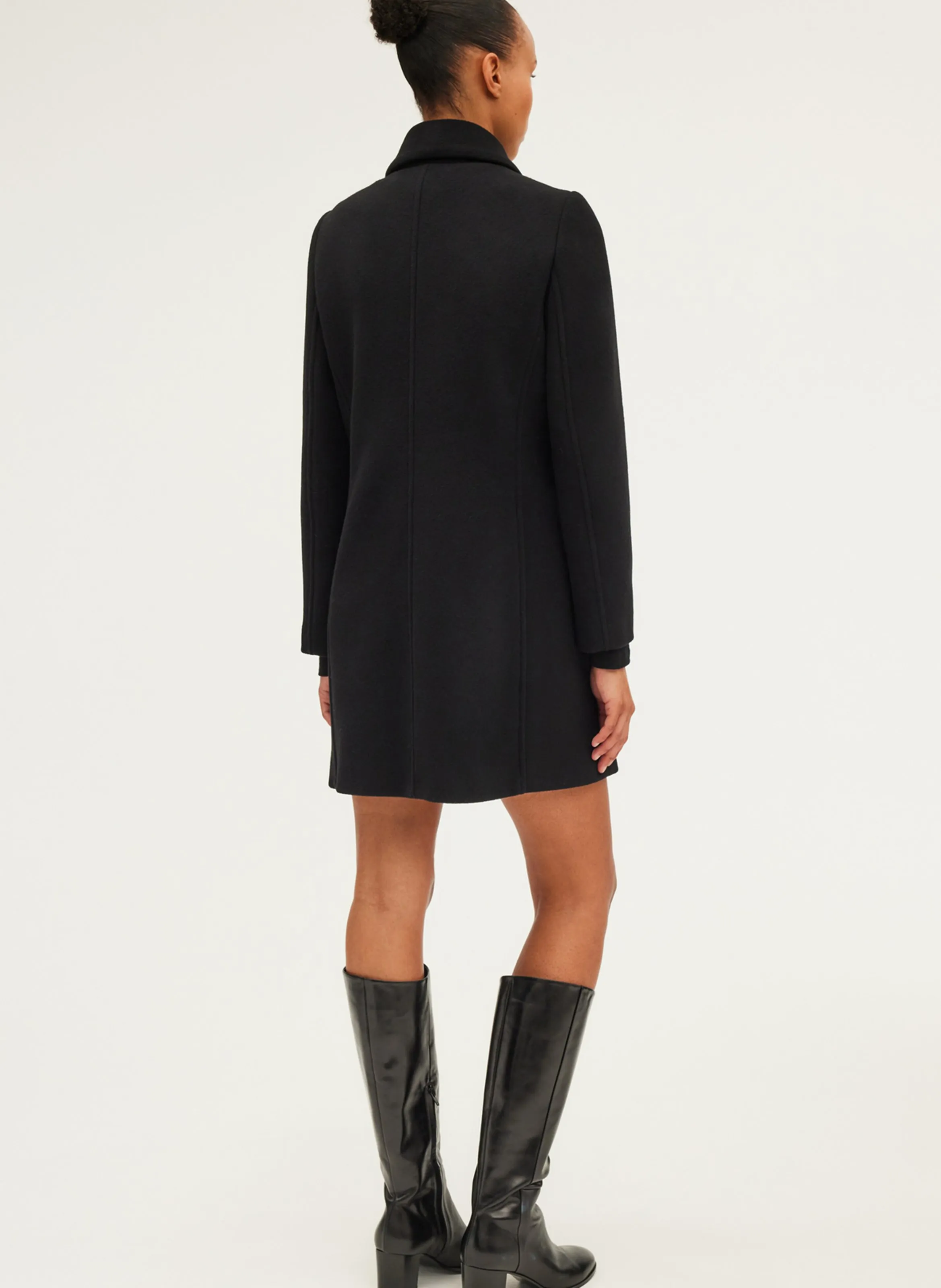 PABLO   LIORA - Cappotto collo classico in lana | Nero