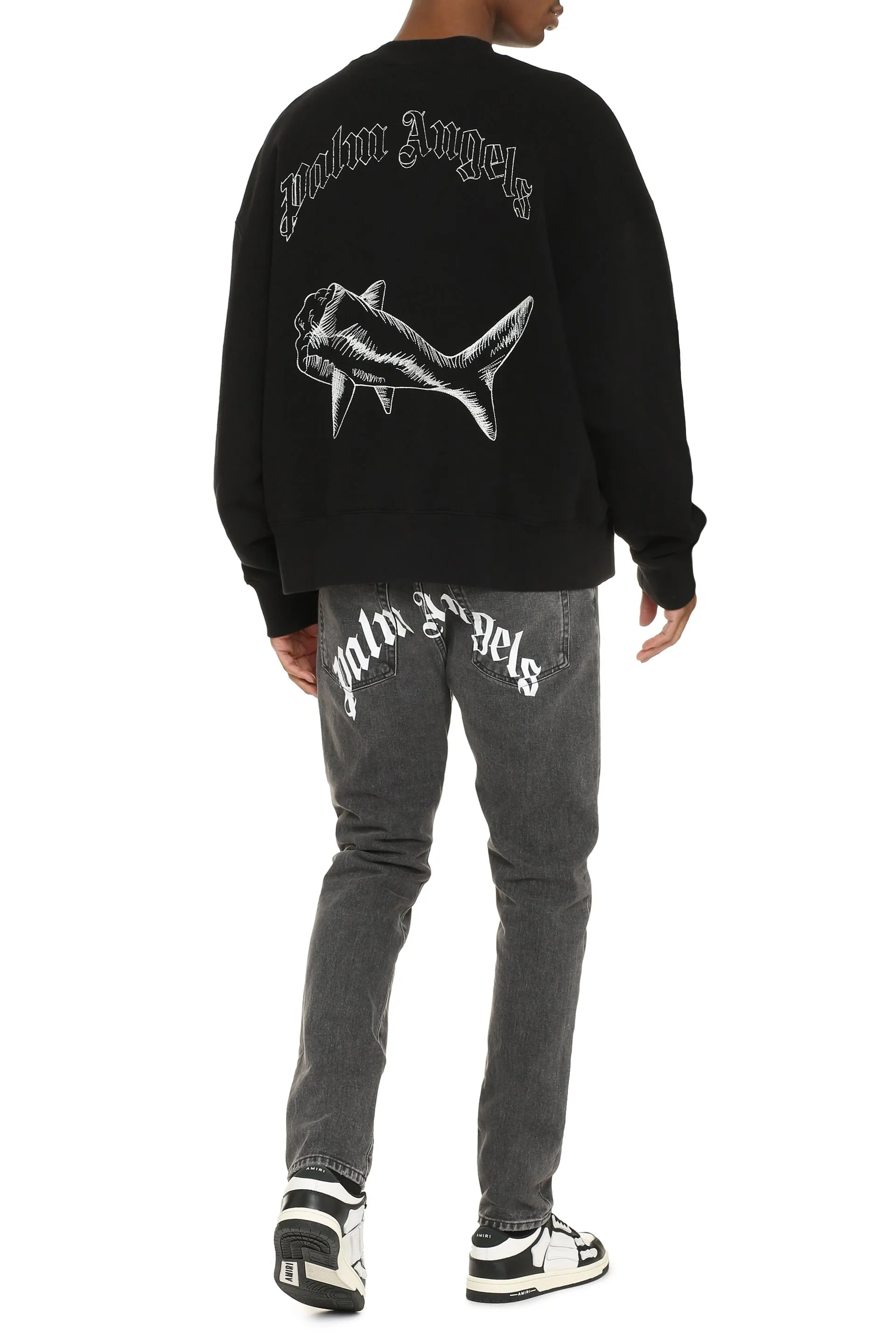 Palm Angels Felpa girocollo in cotone