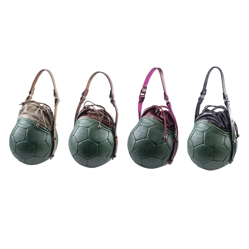 PangaeA - PangaeA Prima Pelle Bag - Verde Bordeaux - Modello Originale - Borsa Casual Artigianale in Pelle