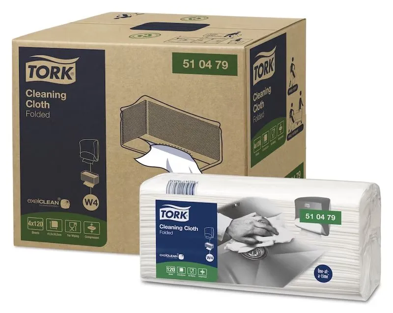 Panni  per uso ripetuto in Non Woven Fabric Tork, col. Colore bianco, Scatola da 240