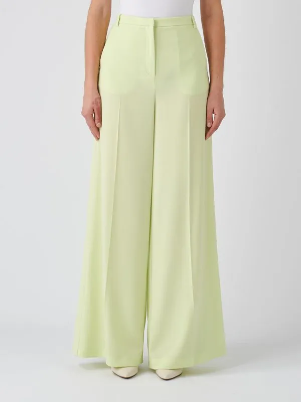 Pantalone donna Patrizia Pepe Essential in crepe stretch Lime