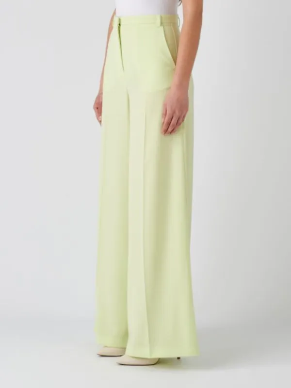 Pantalone donna Patrizia Pepe Essential in crepe stretch Lime