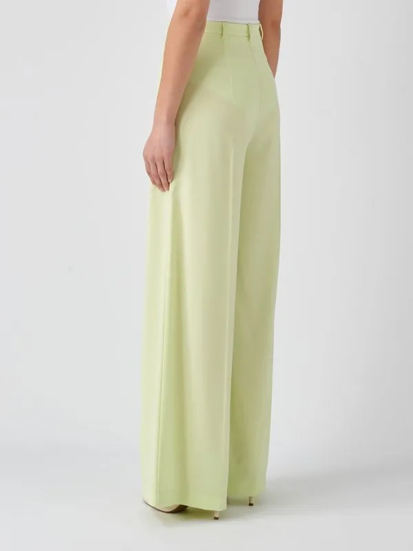 Pantalone donna Patrizia Pepe Essential in crepe stretch Lime