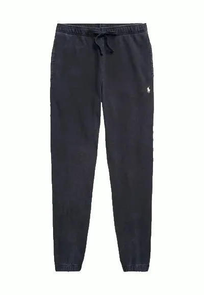 PANTALONE IN FELPA NERO DI COTONE