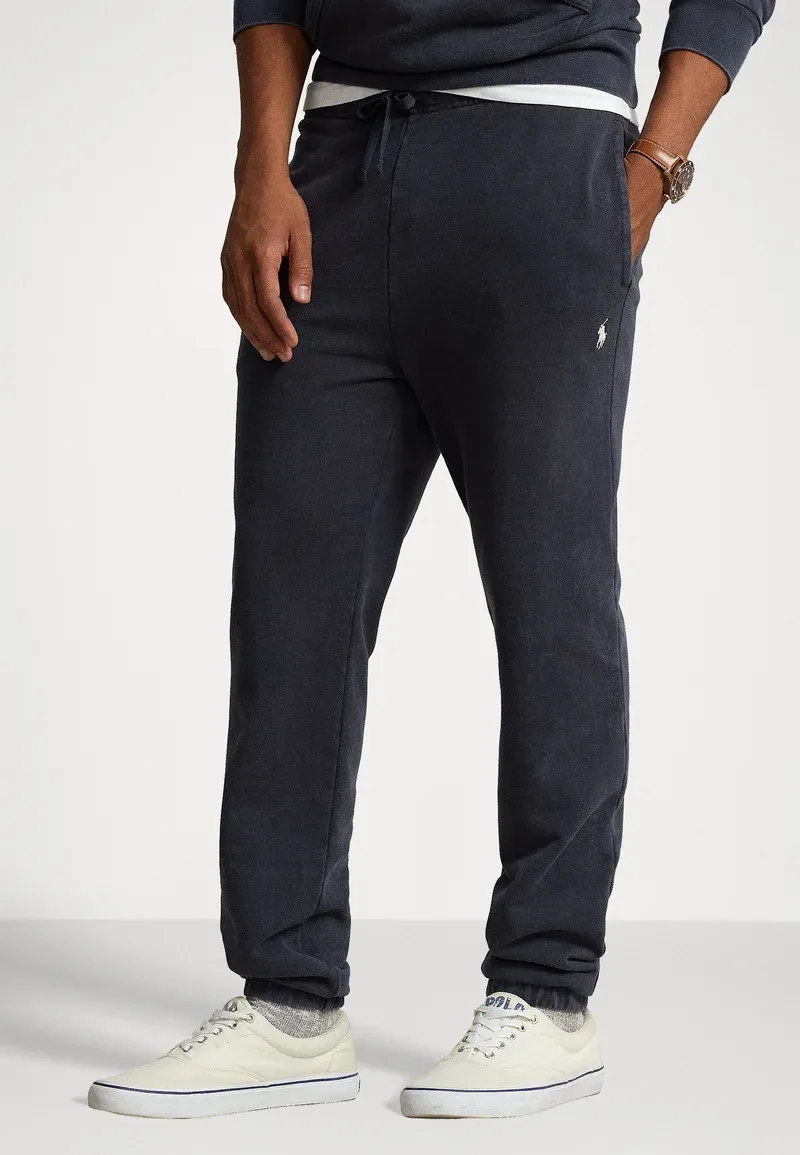 PANTALONE IN FELPA NERO DI COTONE