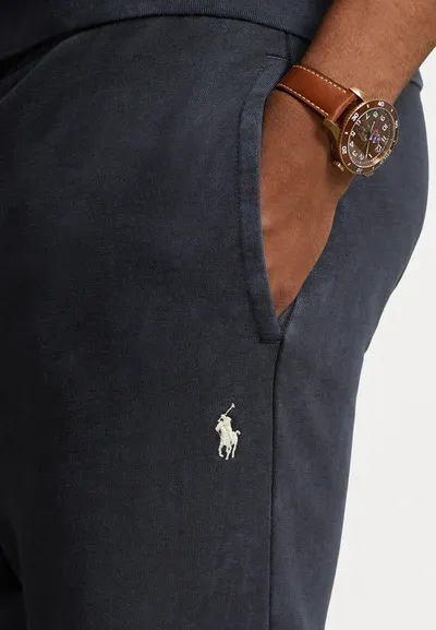 PANTALONE IN FELPA NERO DI COTONE