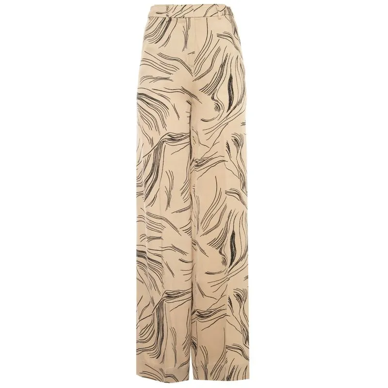 Pantalone stampato a gamba larga 