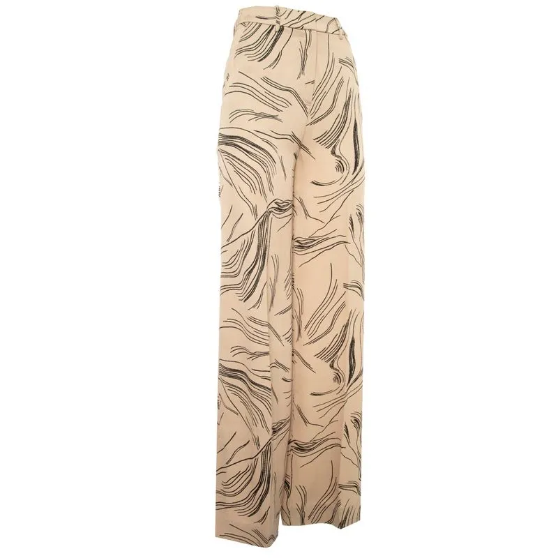 Pantalone stampato a gamba larga 