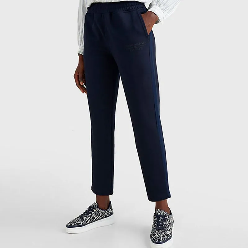 Pantaloni affusolati blu navy 