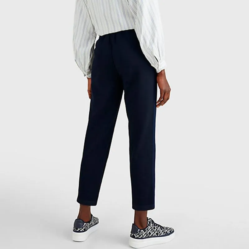 Pantaloni affusolati blu navy 