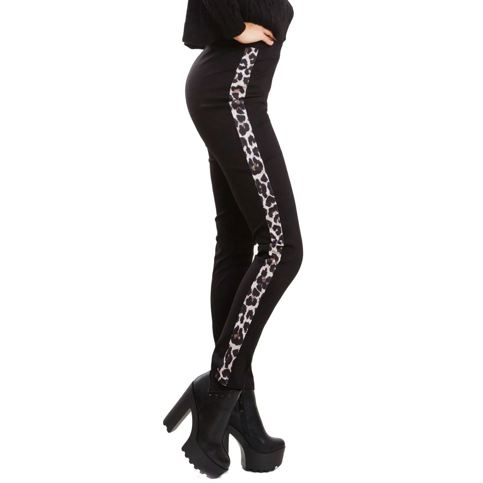 Pantaloni donna animalier leopardo VB-6170