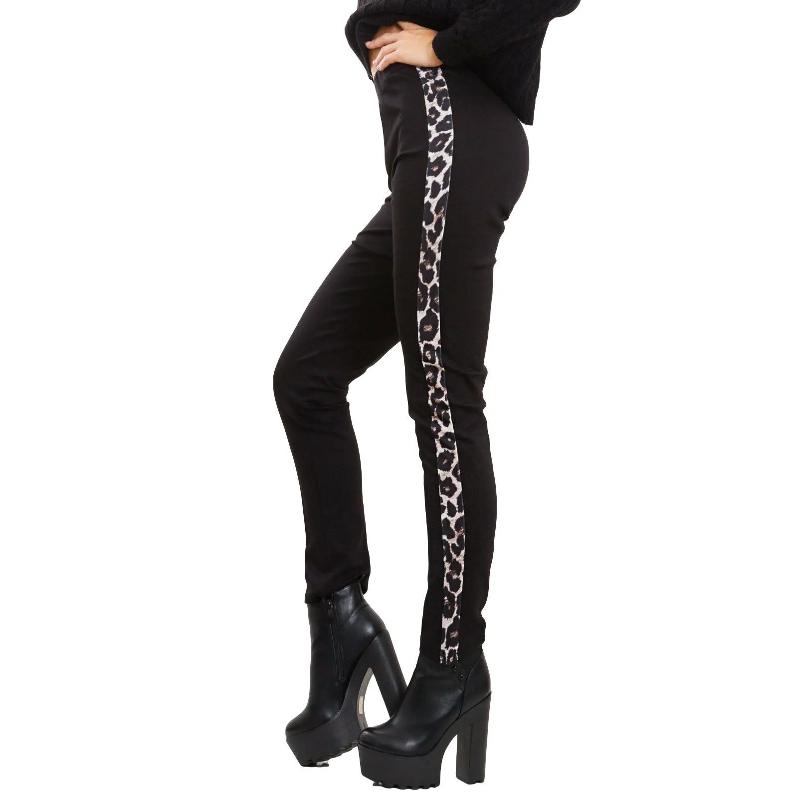 Pantaloni donna animalier leopardo VB-6170