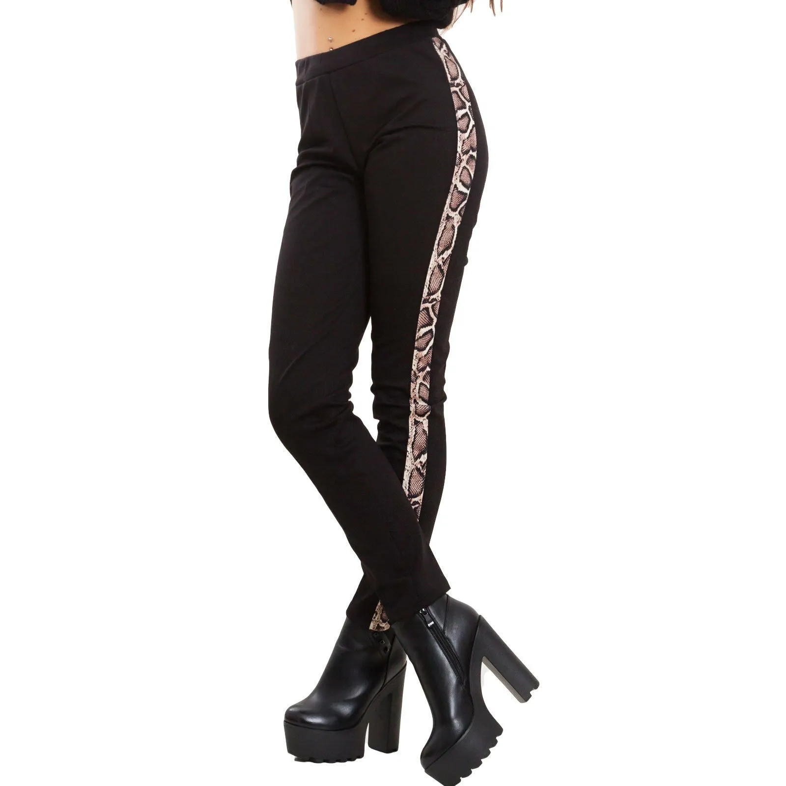 Pantaloni donna animalier leopardo VB-6170