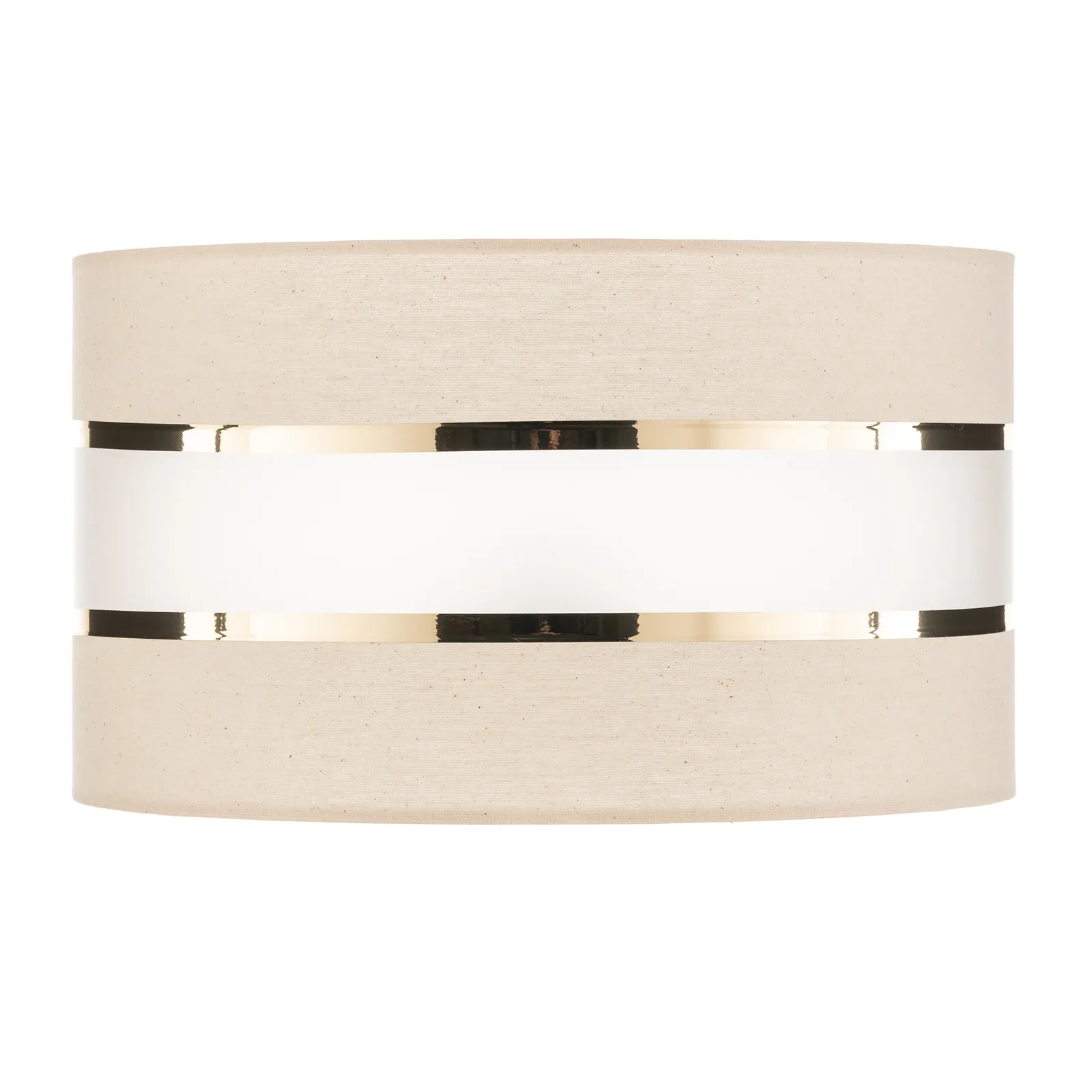 Paralume Helen, Ø 35 cm, E27, ecrù/oro