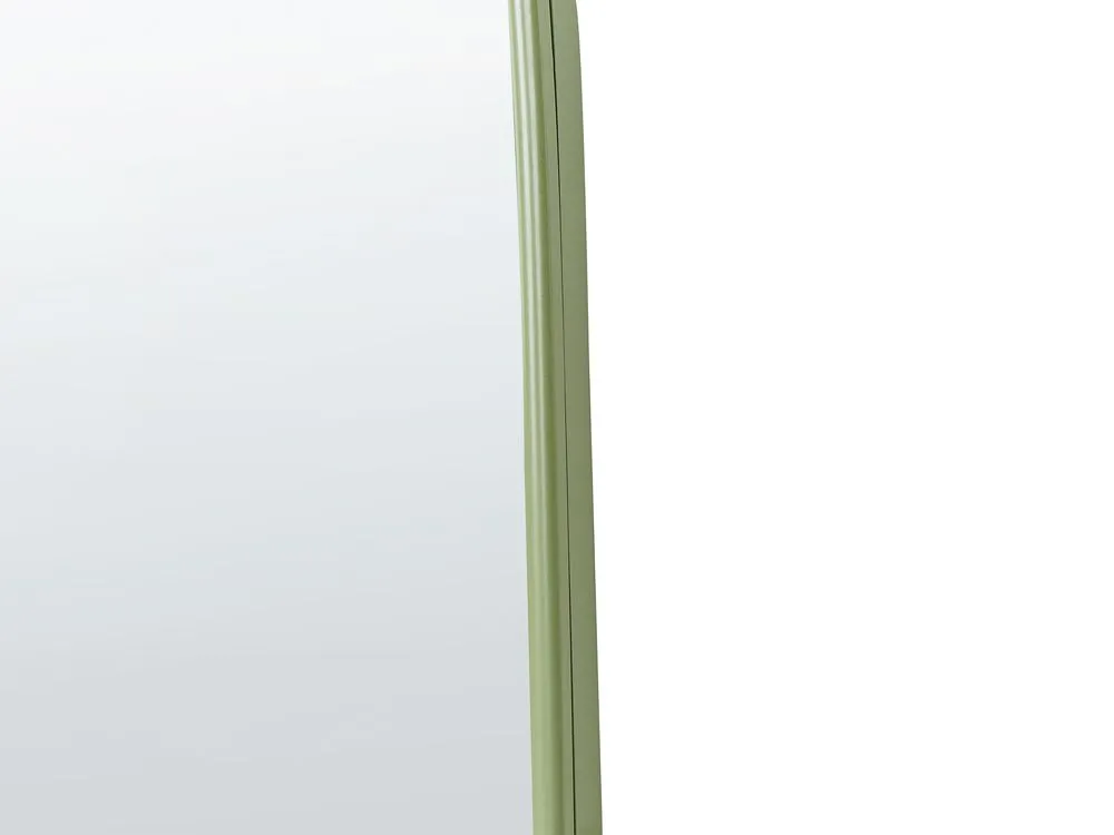 PARNAY Wall Mirror 146 cm 45 cm Olive Green Metal