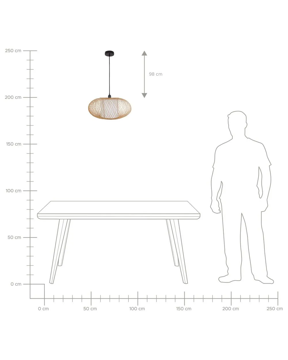 Pendant Lamp LIMBANG Bamboo Wood Natural