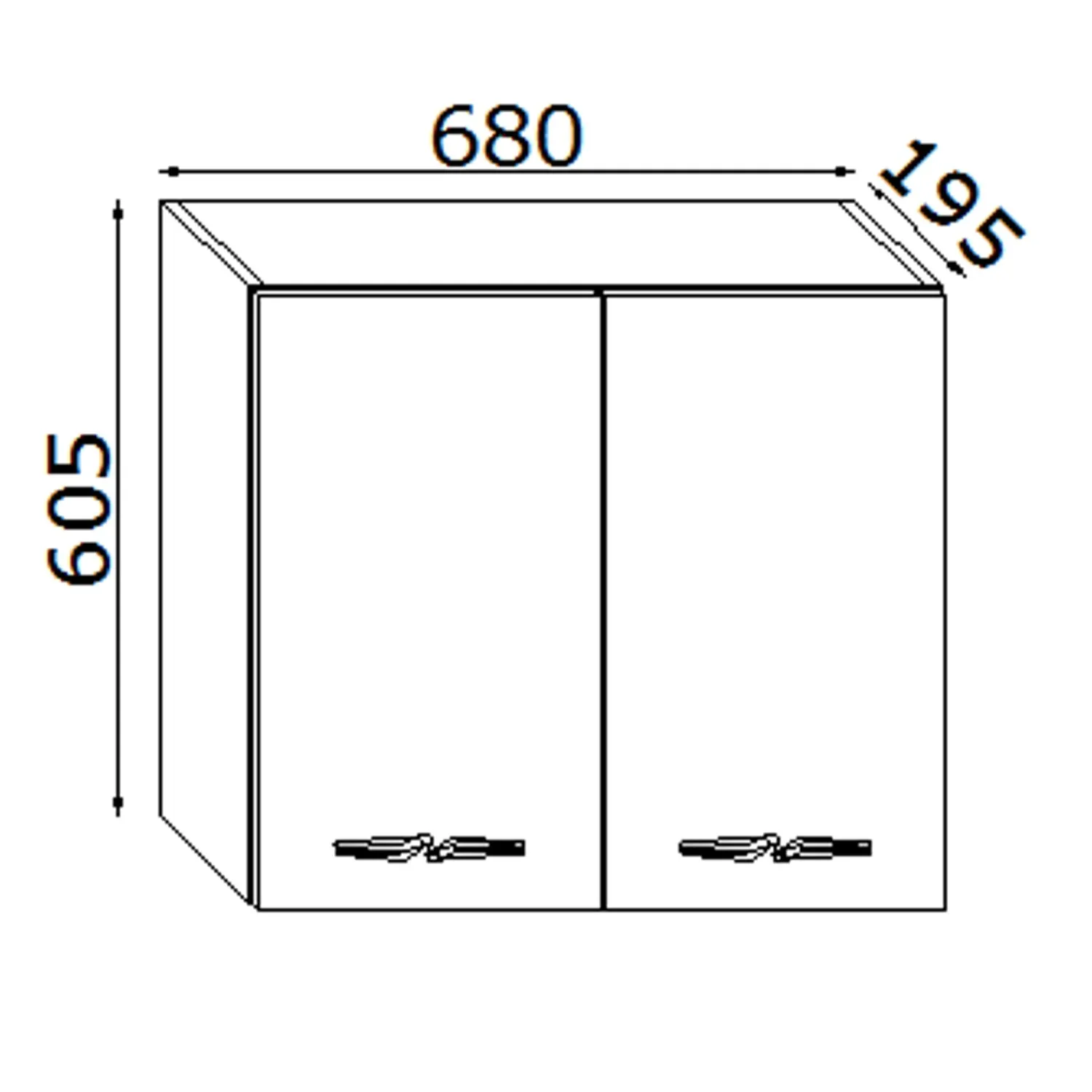 Pensile bagno sospeso con 2 ante 60 cm effetto legn rovere nodato