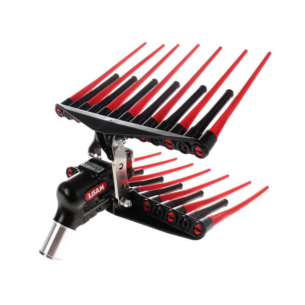 PETTINE PNEUMATICO DOPPIO RICAMBIO ABBACCHIATORE SCUOTIOLIVE MG TURBO EVO LISAM 