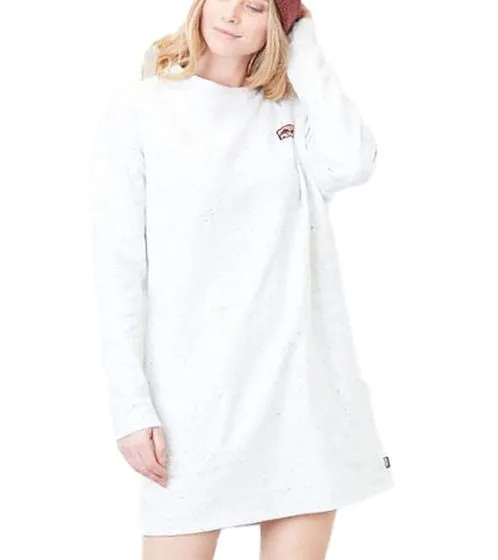 Picture Abbigliamento biologico Abito in felpa Nepsy abito in cotone biologico sostenibile con girocollo WDR077 Un grigio melang