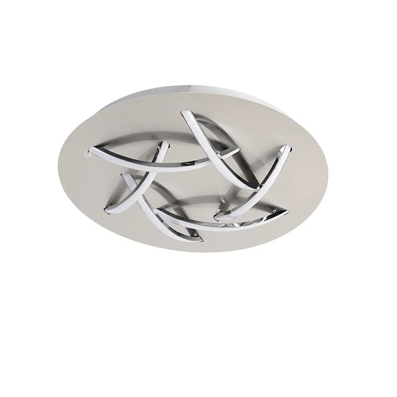 Plafoniera design in acciaio con LED incluso - Delphina