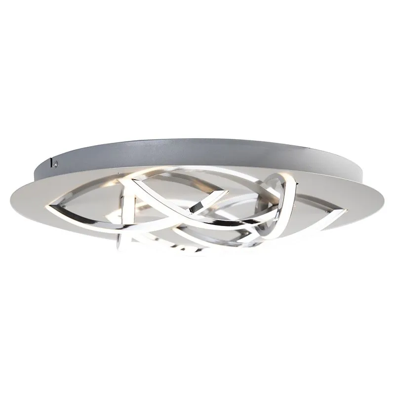 Plafoniera design in acciaio con LED incluso - Delphina