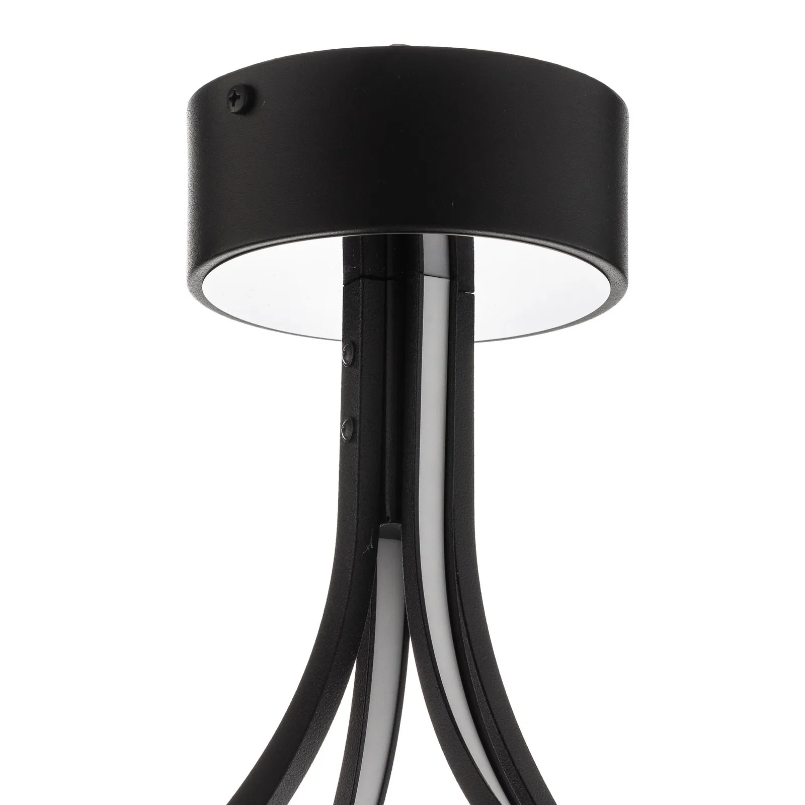 Plafoniera LED Lungo, nero, altezza 42 cm