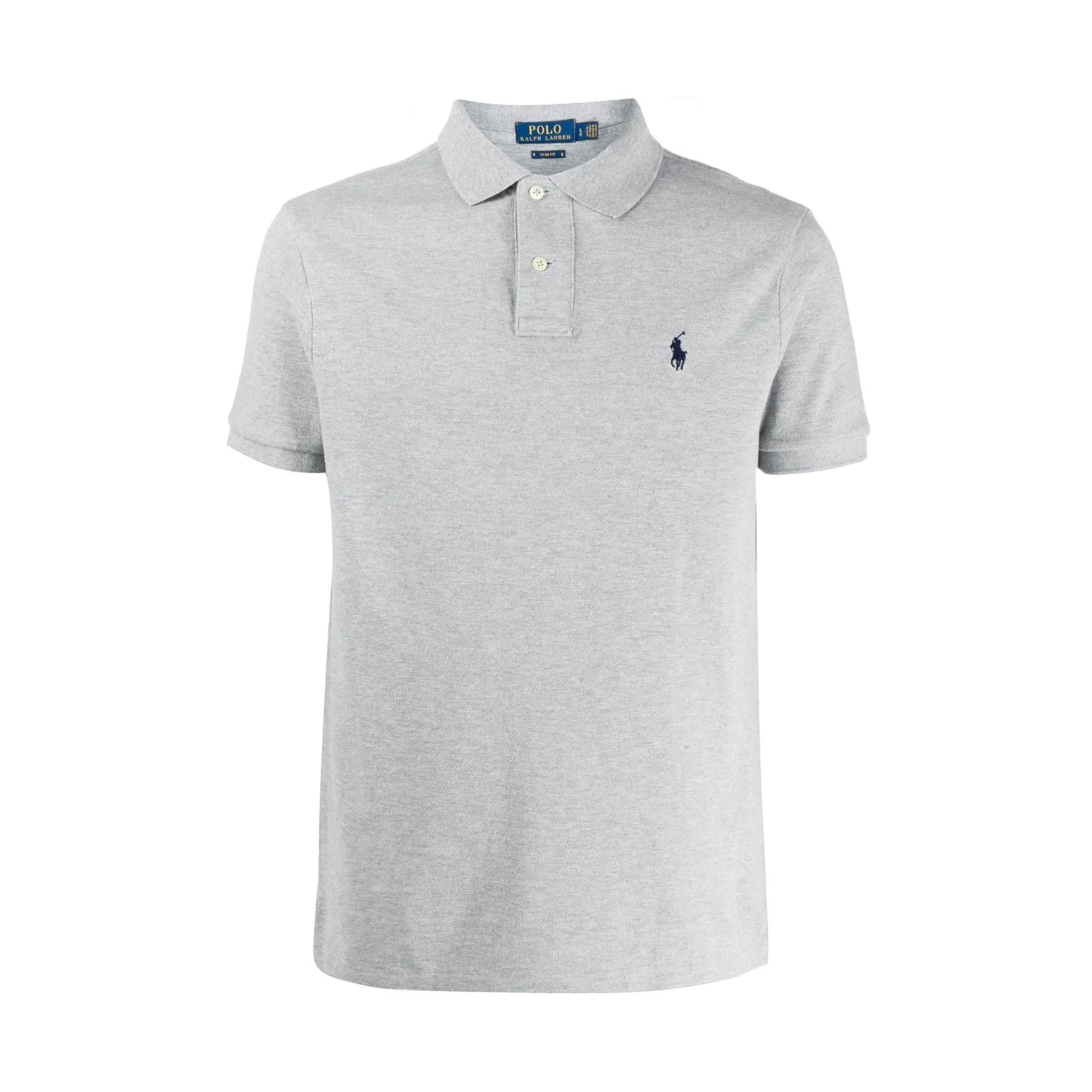 Polo Uomo Grigia in cotone traspirante
