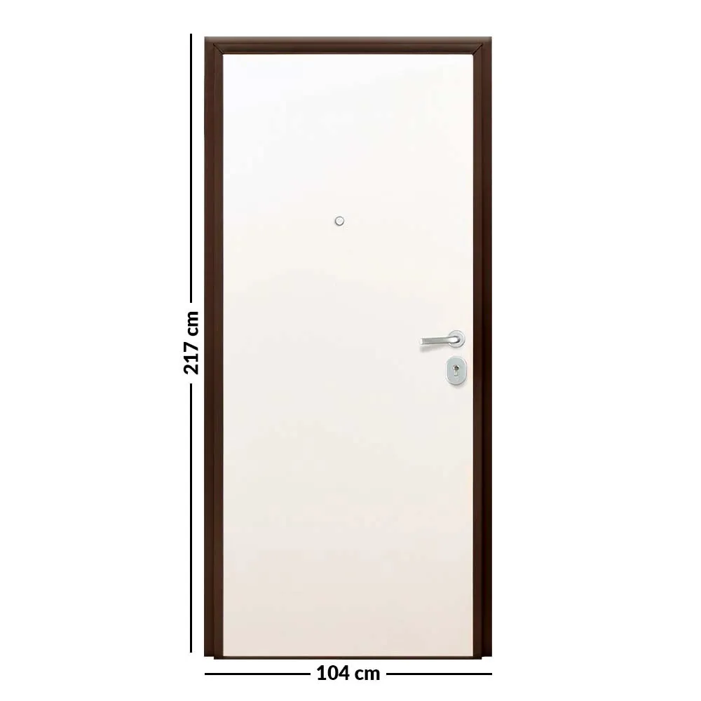 Porta blindata Light 90x210 cm noce