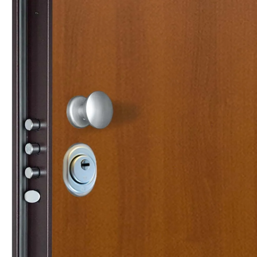 Porta blindata Light 90x210 cm noce