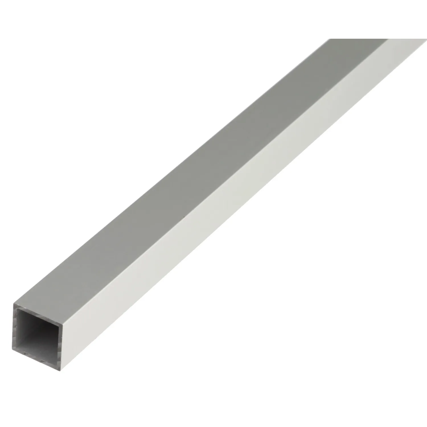 Profilo quadrato in alluminio anodizzato 20x20x1000 mm argento