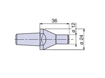 PTM-C20003 Nuova PTM meccanica cuspidi cono morse CM3 a scelta per contropunte CN -CS
