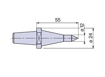 PTM-C20003 Nuova PTM meccanica cuspidi cono morse CM3 a scelta per contropunte CN -CS
