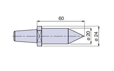 PTM-C20003 Nuova PTM meccanica cuspidi cono morse CM3 a scelta per contropunte CN -CS
