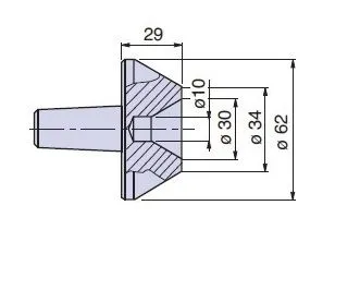 PTM-C20003 Nuova PTM meccanica cuspidi cono morse CM3 a scelta per contropunte CN -CS