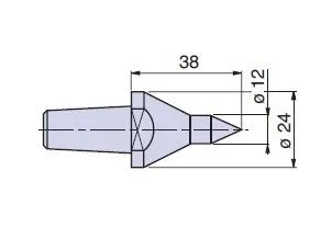 PTM-C20003 Nuova PTM meccanica cuspidi cono morse CM3 a scelta per contropunte CN -CS