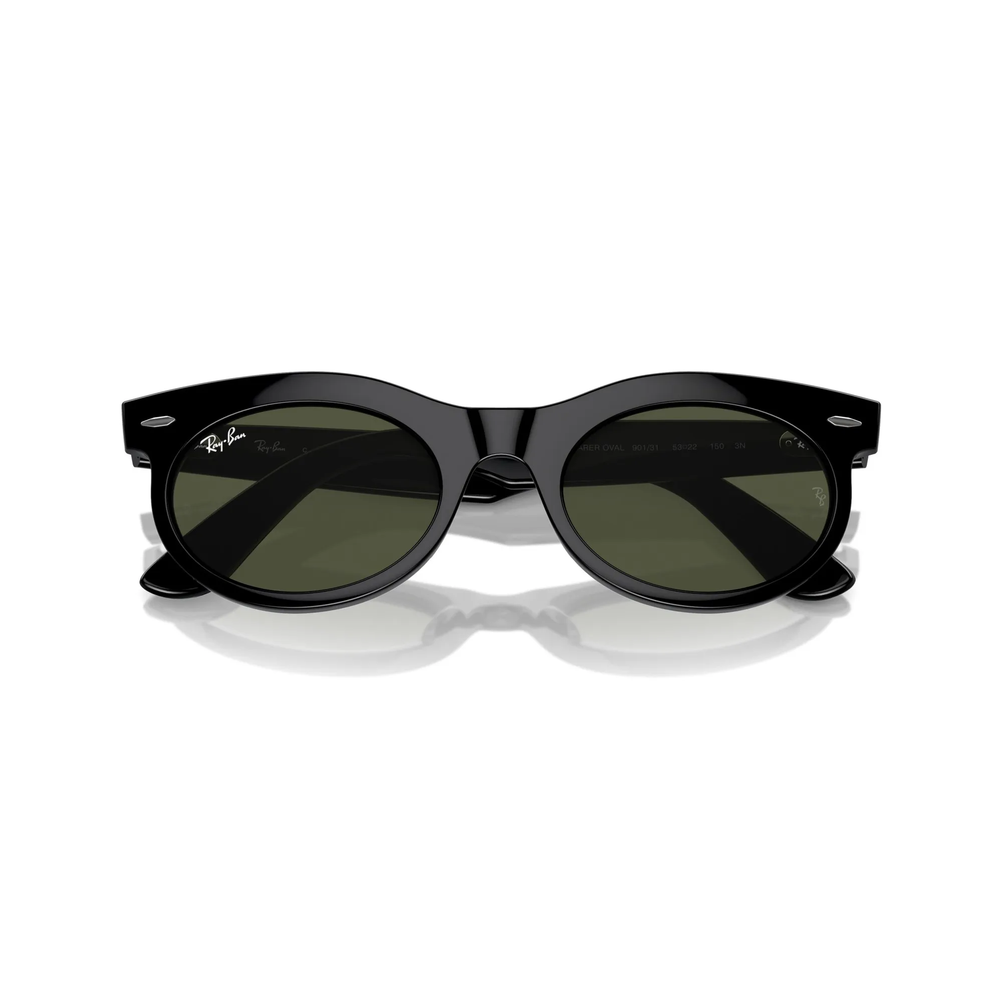   Ray-Ban RB 2242 Wayfarer Oval 901/31 Black | Occhiale Da Sole Unisex 