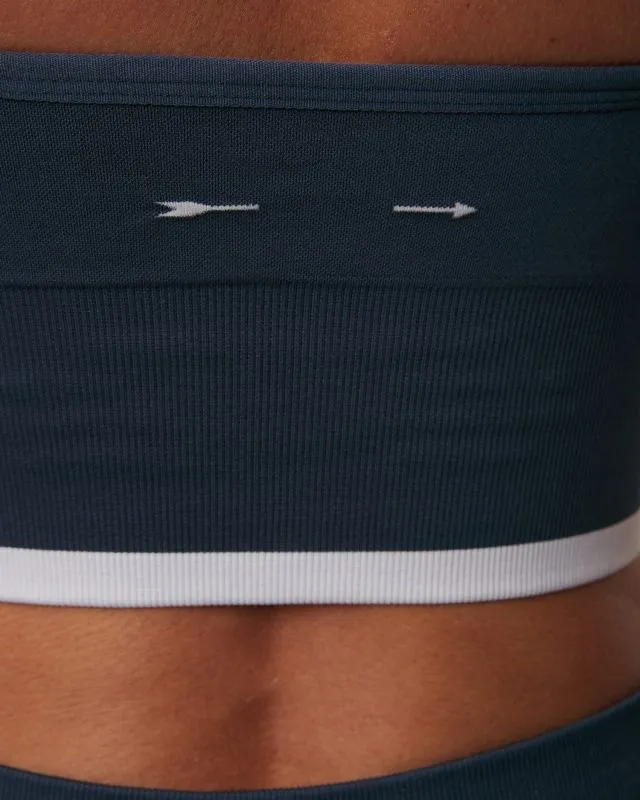 Reggiseno sportivo blu da donna The Upside Form Seamless Bronte Bra