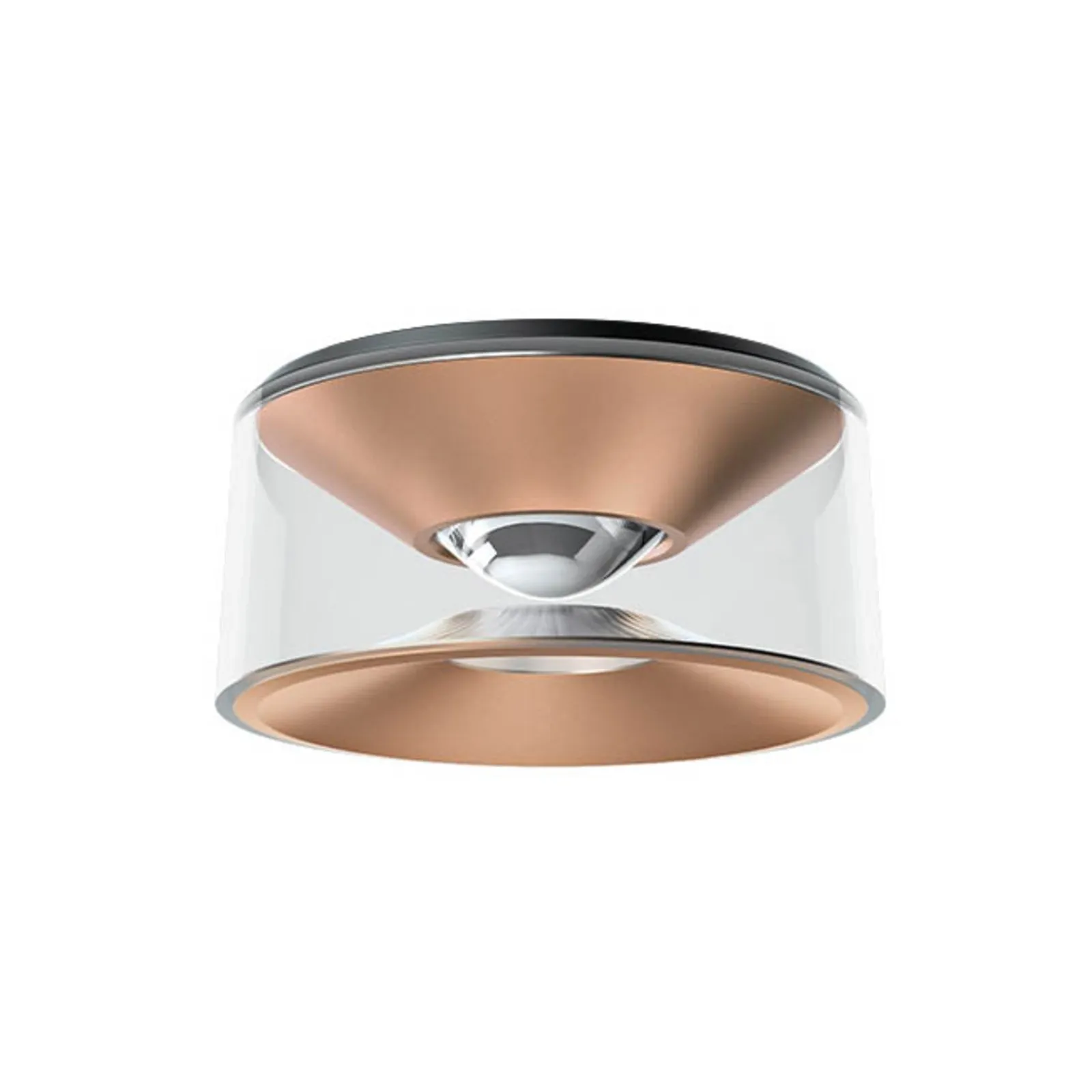 Ribag Vior Plafoniera LED oro rosa 40° 2.700K