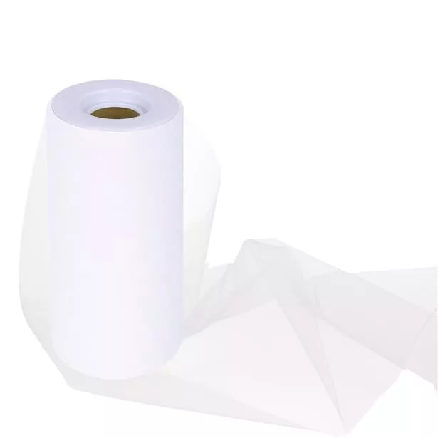 Rotolo tessuto in tulle bianco 0,15 x 25m
