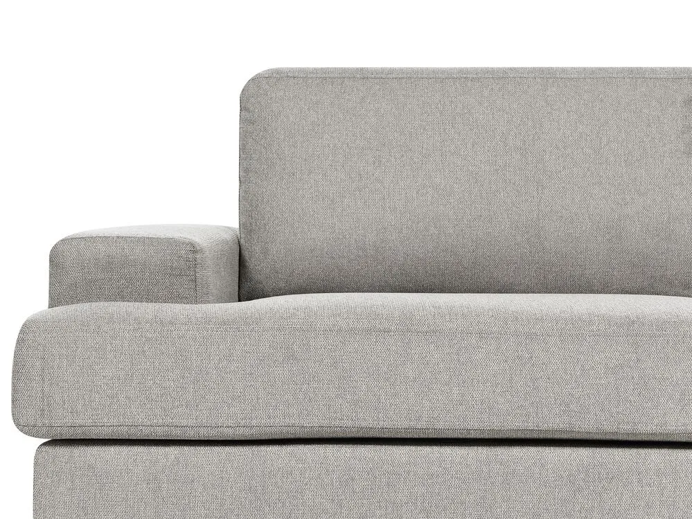 Set da salotto 5 posti tessuto grigio chiaro ALLA