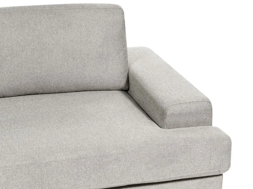 Set da salotto 5 posti tessuto grigio chiaro ALLA