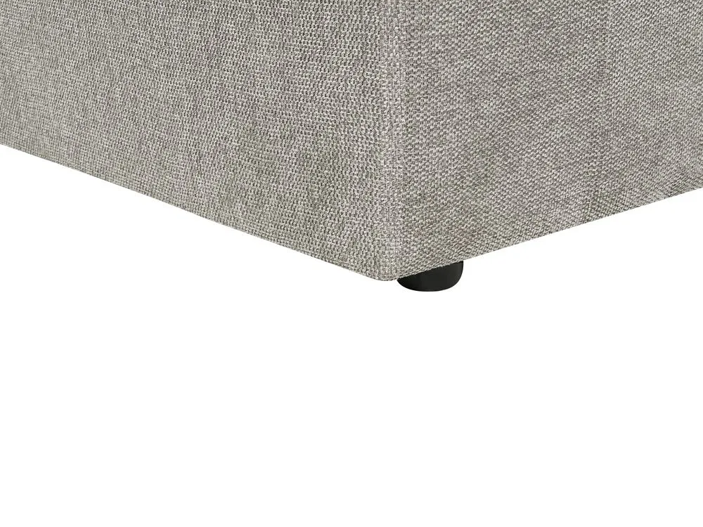 Set da salotto 5 posti tessuto grigio chiaro ALLA