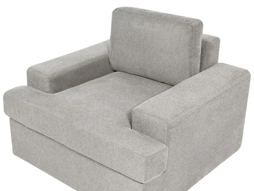 Set da salotto 5 posti tessuto grigio chiaro ALLA
