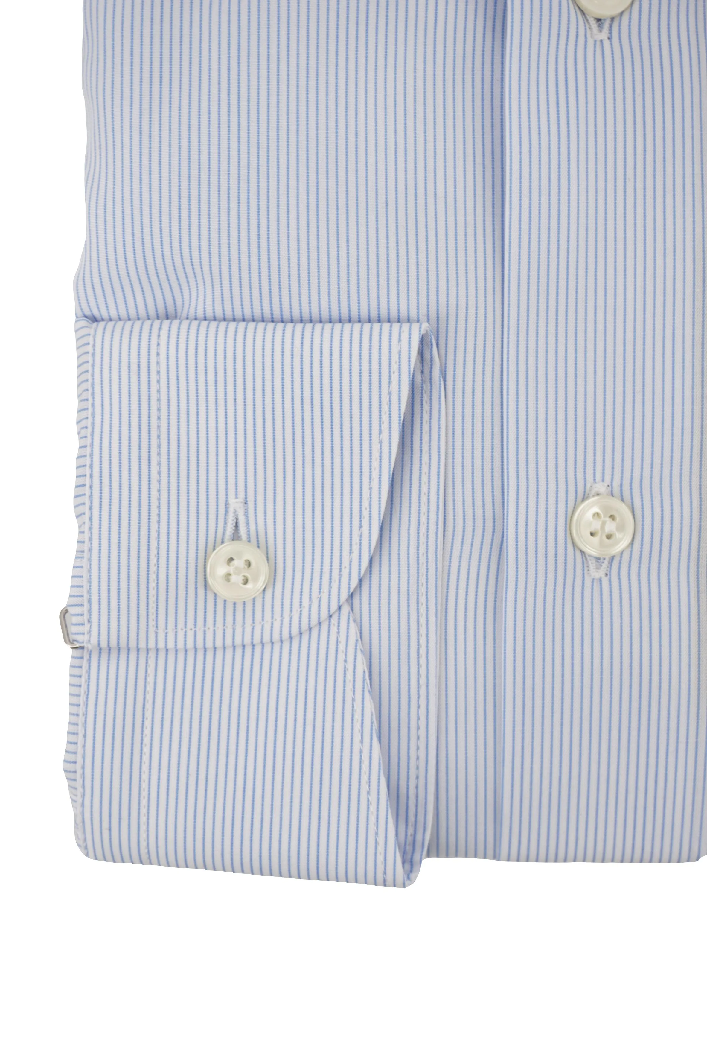 Shirt with Striped Pattern / Light Blue